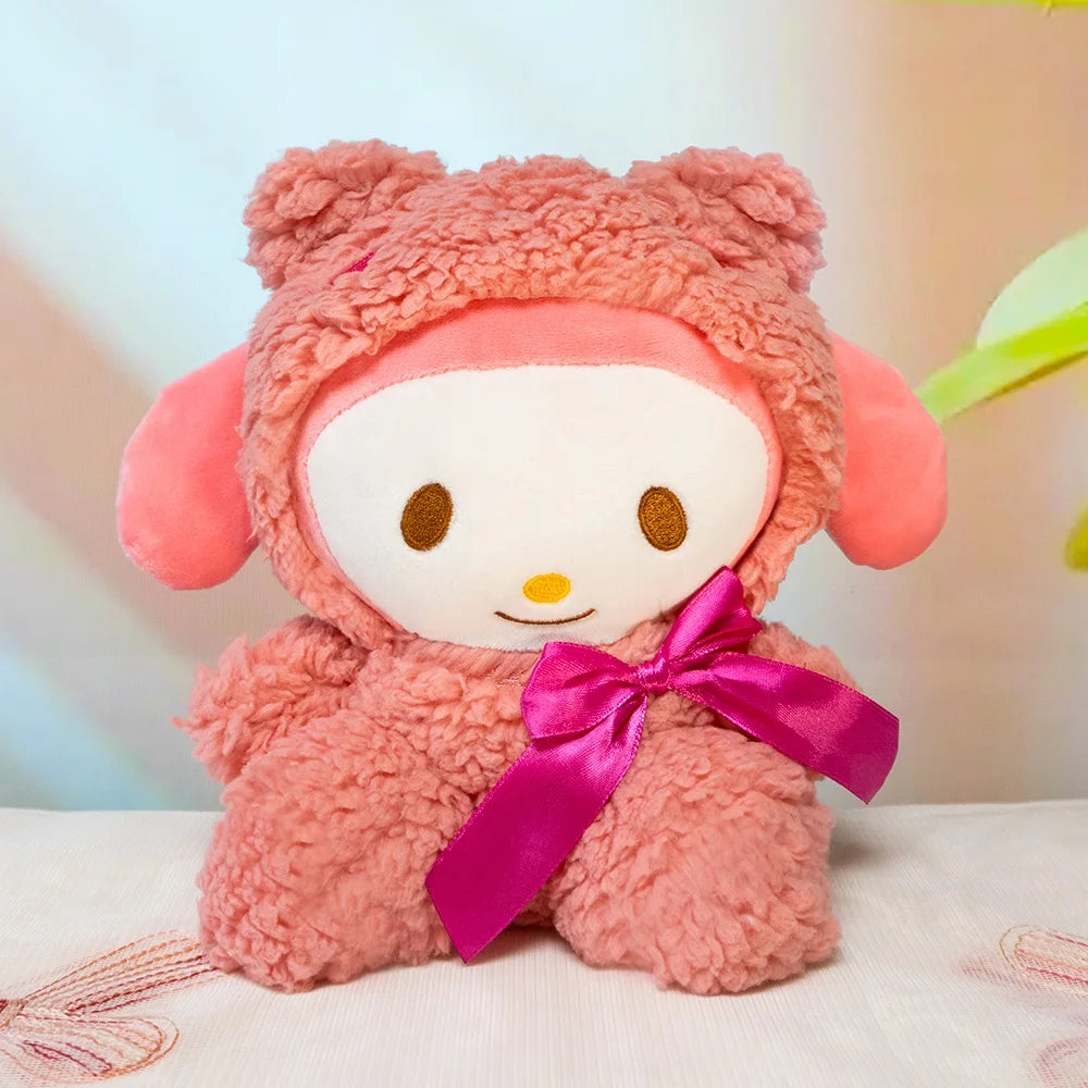 Sanrio  Anime Kawaii My melody Plush Toys Dolls Stuffed Plushy Cute Cartoon Doll Children's toy Birthday Gift For Kids Home Deco