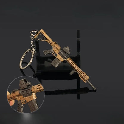 9cm Arena Breakout Mini M110 Periphery Weapon Keychains Model Alloy Pendant  Prop Collection Birthday Gifts Accessories Toy Boys