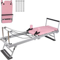 Pilates Reformer Machine 77" Foldable Pilates Equipment for Home Gym Workout, Adjustability Pilates Workout Equipment for Advanc