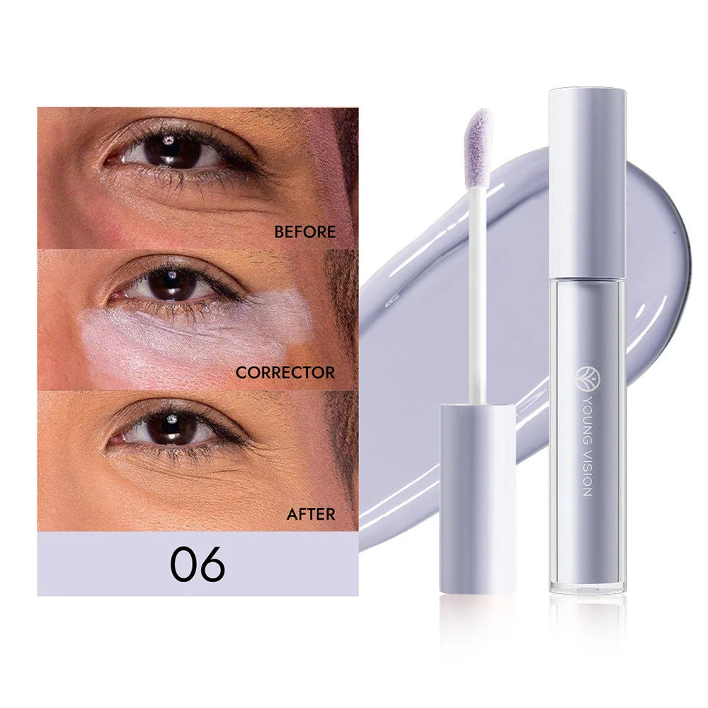 Yellow Orange Liquid Concealer Foundation Primer Base Facial Repair Dark Circles Corrector Skin Tone Purple Brighten Concealer