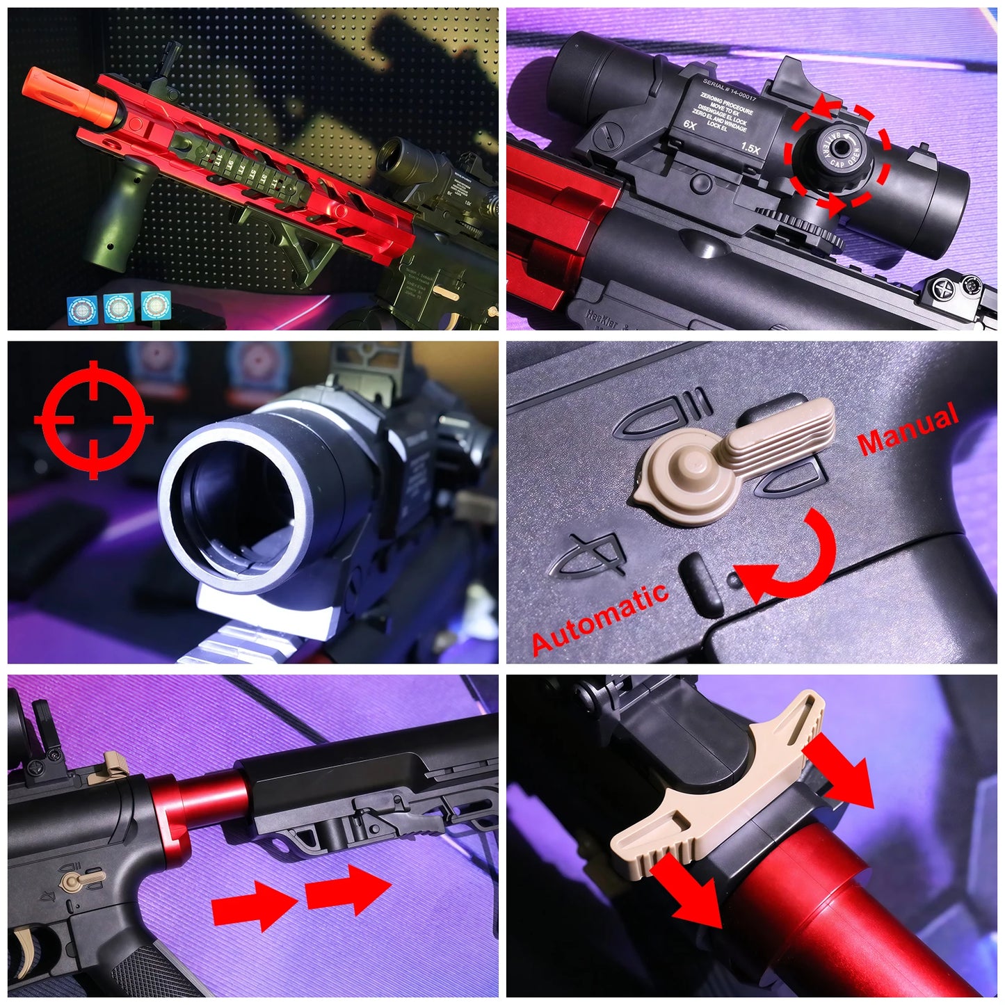 High-Performance Water Gel Ball Blaster,Electric Ball Blaster Toy Gun  - Safe Outdoor Fun for Kids & Adults(Bullets Excluded)