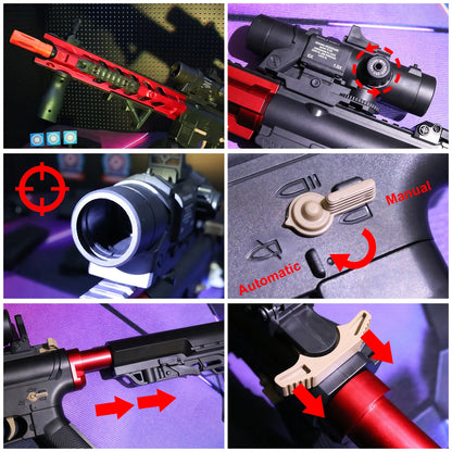 High-Performance Water Gel Ball Blaster,Electric Ball Blaster Toy Gun  - Safe Outdoor Fun for Kids & Adults(Bullets Excluded)