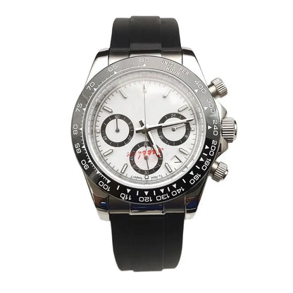 20 Colors dress 39mm Quartz Chronograph Sapphire Crystal Stainless Luminous Men's Watch VK63 Movement Calendar Strap