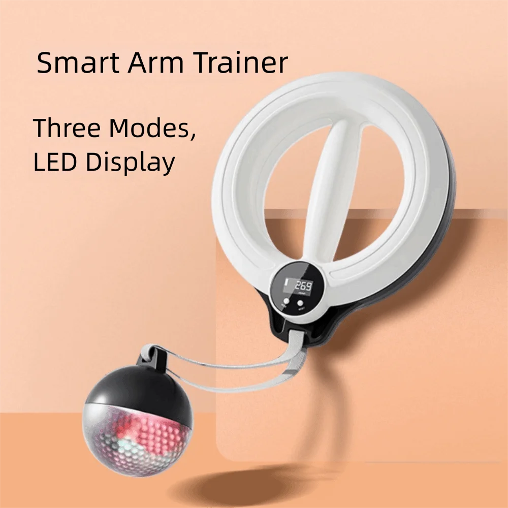 Strength Training Twister Arm Exerciser Adjustable Hand-cranked Wrist Strength Trainer Non Slip with 3 Display Modes