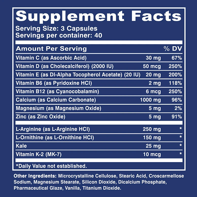Prime Height Advanced Height Growth - with Vitamins and Calcium Zinc, Improves Bone Strength, Promotes Growth, Improve Immunity
