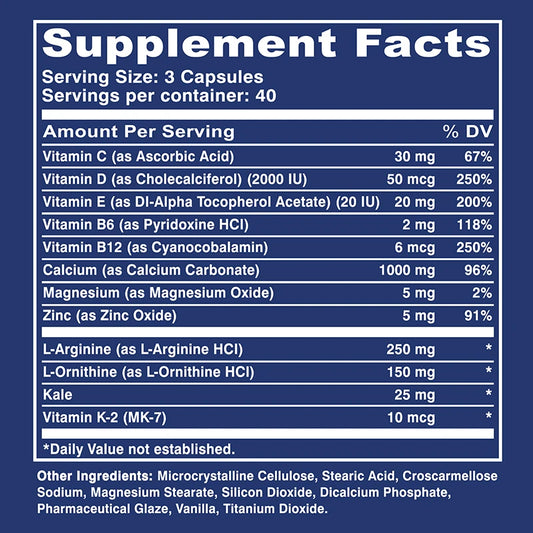 Prime Height Advanced Height Growth - with Vitamins and Calcium Zinc, Improves Bone Strength, Promotes Growth, Improve Immunity