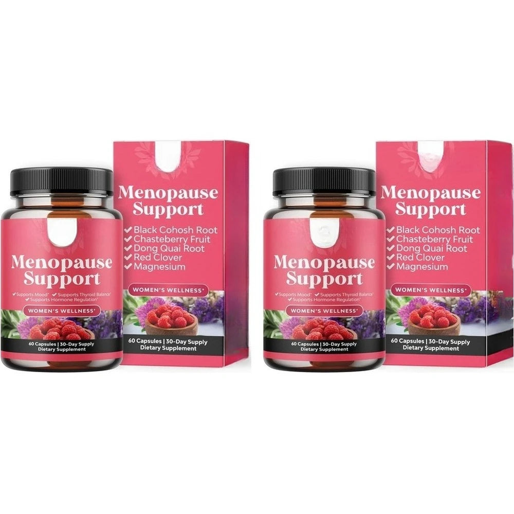 Women's Menopause Support Capsules with Dong Quai & Lemon Balm for Mood, Sleep and Hot Flash Support 60 Capsules