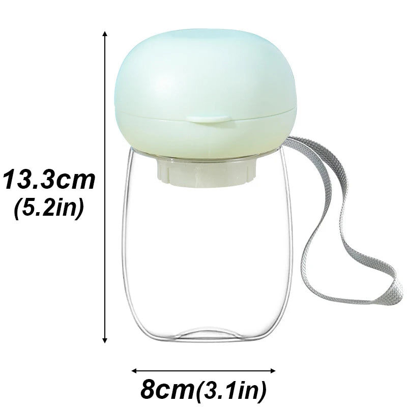 300/550ml Portable Food Grade Material Dog Cat Travel Pet Water Cup Feeding With Lanyard For Small Medium Cats Dogs Pet Supplies
