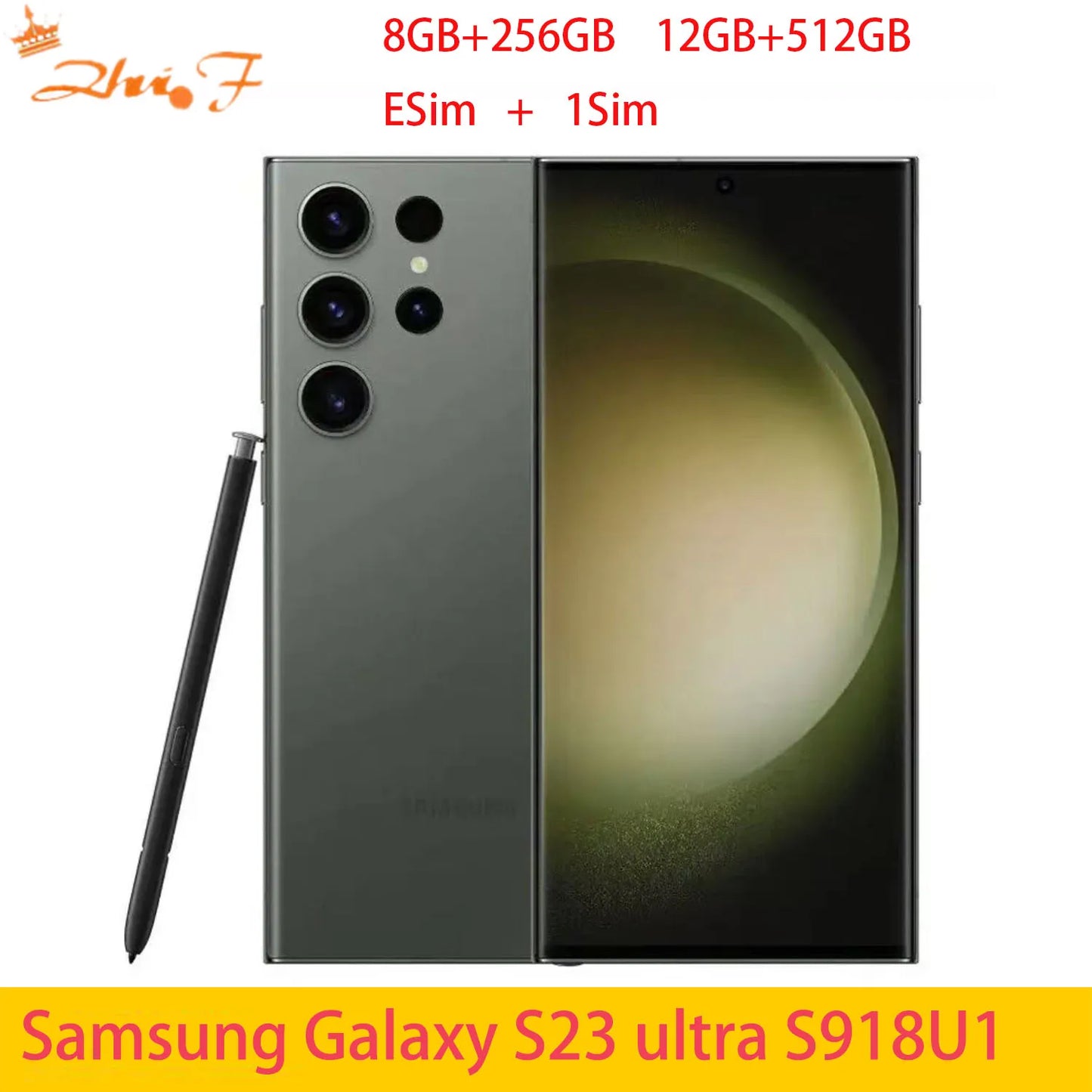 Samsung Galaxy S23 Ultra s23u s918u S918u1 6.8" 8g/256GB 12G/512GB 1TB Snapdragon NFC Android Unlock Cell Phone