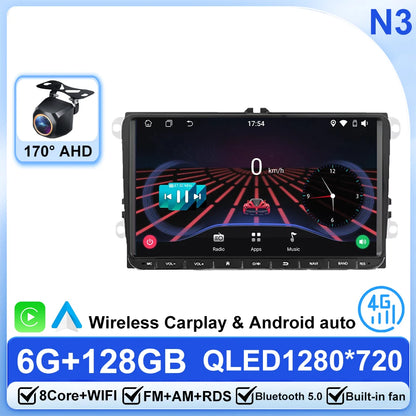 Android 14 Car Radio For Volkswagen Bora Golf 6 Passat Scirocco Sharan Touran Amarok For Skoda Octavia Fabia 2 Multimedia Video