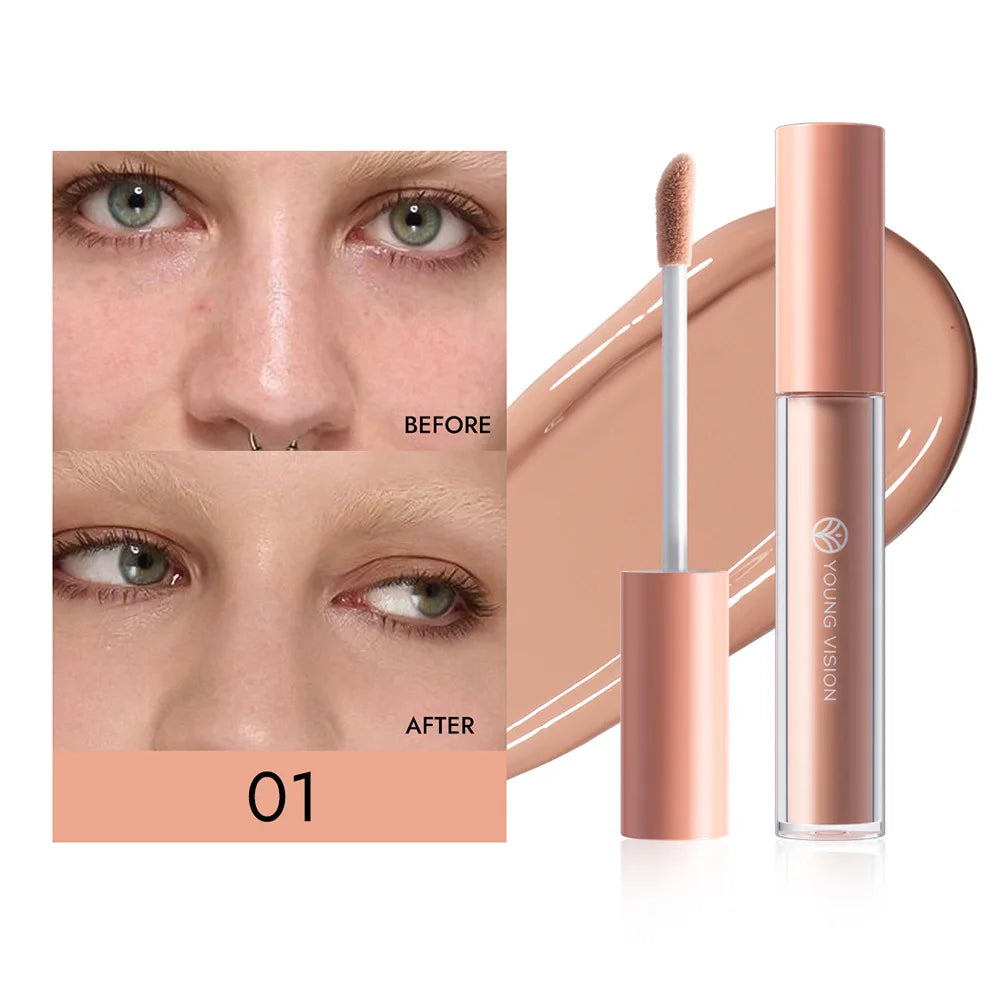 Yellow Orange Liquid Concealer Foundation Primer Base Facial Repair Dark Circles Corrector Skin Tone Purple Brighten Concealer - Merit Sell