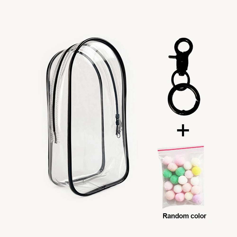 Ropa Labubu Transparent Protector Case Display Bag For 15/17cm Labubu V2 Storage Bag Doll Outfit Accessories【Only Case】