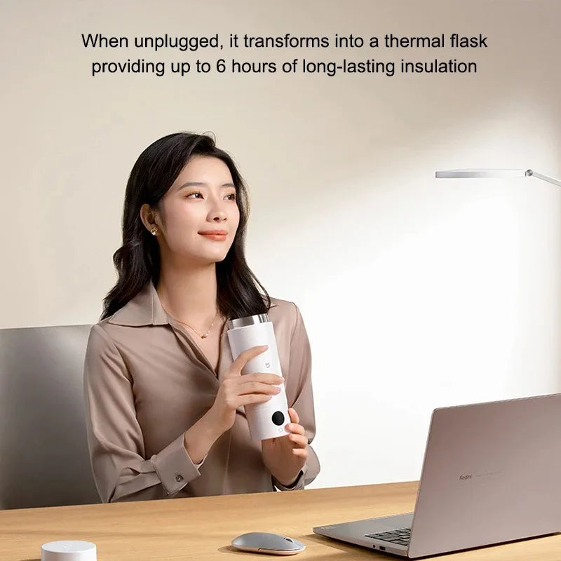 Original MIJIA Portable Electric Kettle 2 Thermos Cup Fast Water Boiler 350ml Smart Temperature Insulated Kettle Travel (CN)