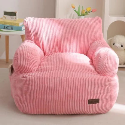 Bean Bag Chair Stuffed Toddler Bean Bag Sofa with Filler Bean Bag Chair for Boys and Girls Lazy Sofa with Pocket Floor Chair fo