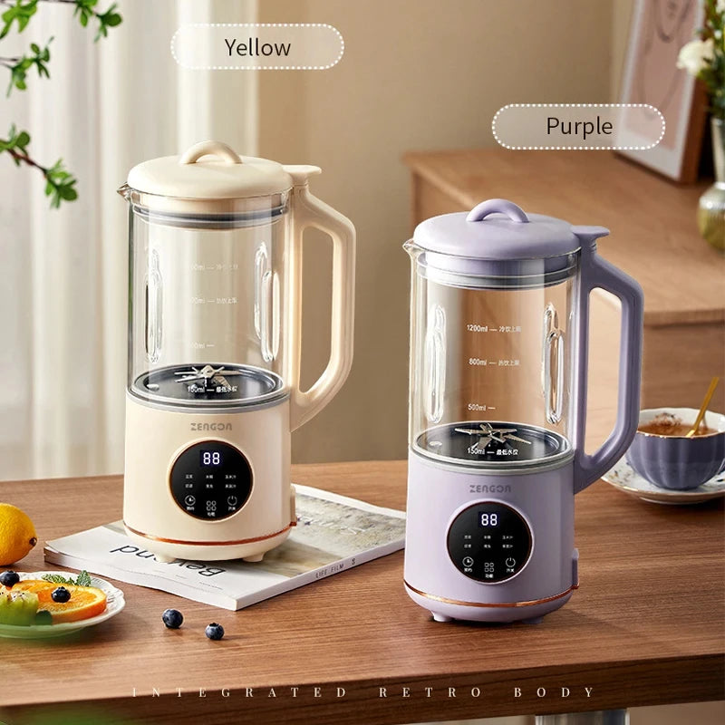 1.2L Soybean Milk Machine Electric Juicer Blender Mixer Soybean Milk Maker High Speed Blender Rice Paste Maker Breakfast Machine