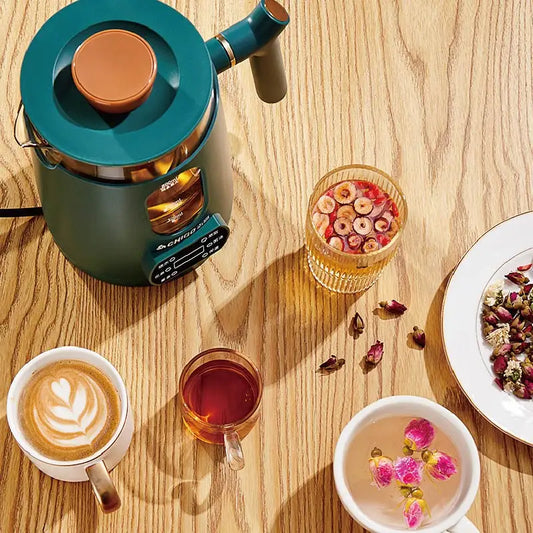 800ml Smart Tea Maker Electric Kettle Automatic Thermal Insulation With Strainer Floral Teapot Office Health Kettle 220V 110V Merit Sell