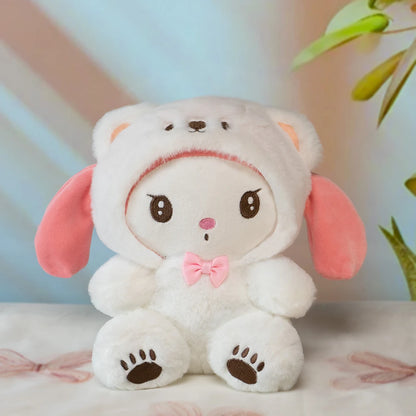 Sanrio  Anime Kawaii My melody Plush Toys Dolls Stuffed Plushy Cute Cartoon Doll Children's toy Birthday Gift For Kids Home Deco