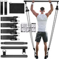 Portable Yoga Pilates Bar Stick with Resistance Band Home Gym Muscle Toning Bar Fitness Stretching Sports Body Workout Exercise