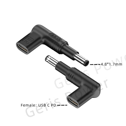 100W USB Type C PD Laptop Power Bank to Laptop Charger Converter for Asus Lenovo Hp Dell Samsung Dc Power Adapter Connector