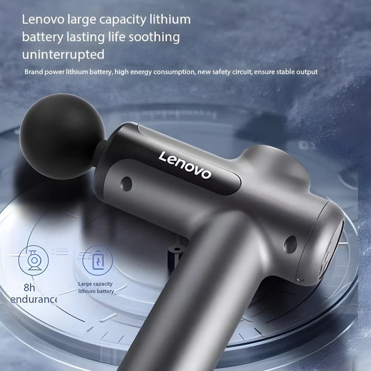 Lenovo Brand Fascia Gun Deeply Relieves Muscle Soreness Fitness and Relaxation Equipment LED Touch Screen 8Massage Head Gifts - Merit Sell