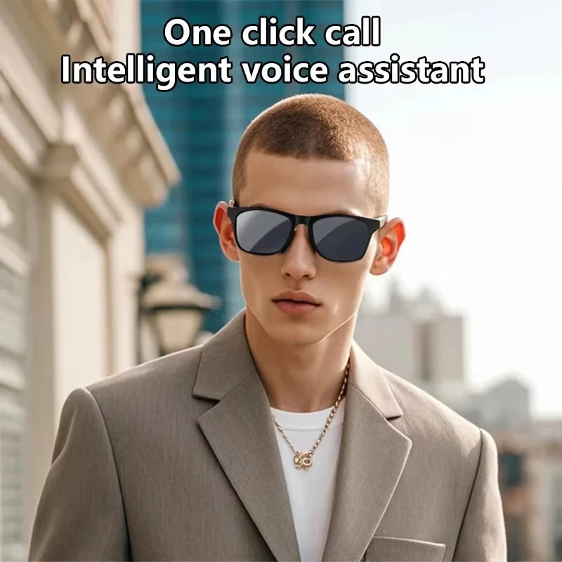 Lenovo 8KHD AI Smart Sunglasses NEW Touch Control Photo Recording Translator Voice Assistant Music Bluetooth Wireless Glasses