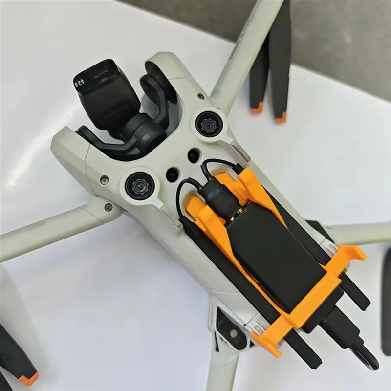 FULL-DJI Mini 3 Pro Drone Accessories: Fixed Bracket For Cellular 4G Module With Data Cable And Antenna, Orange