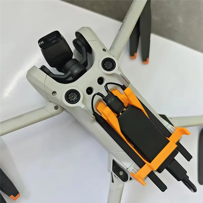 FULL-DJI Mini 3 Pro Drone Accessories: Fixed Bracket For Cellular 4G Module With Data Cable And Antenna, Orange
