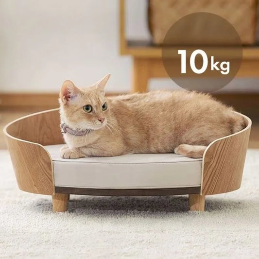 Wooden Pet Beds Mats and Furniture Indoor Cat House Soft Luxury Skidproof Cats Bed Sofa Comfortbale Cat Supplies Products Merit Sell