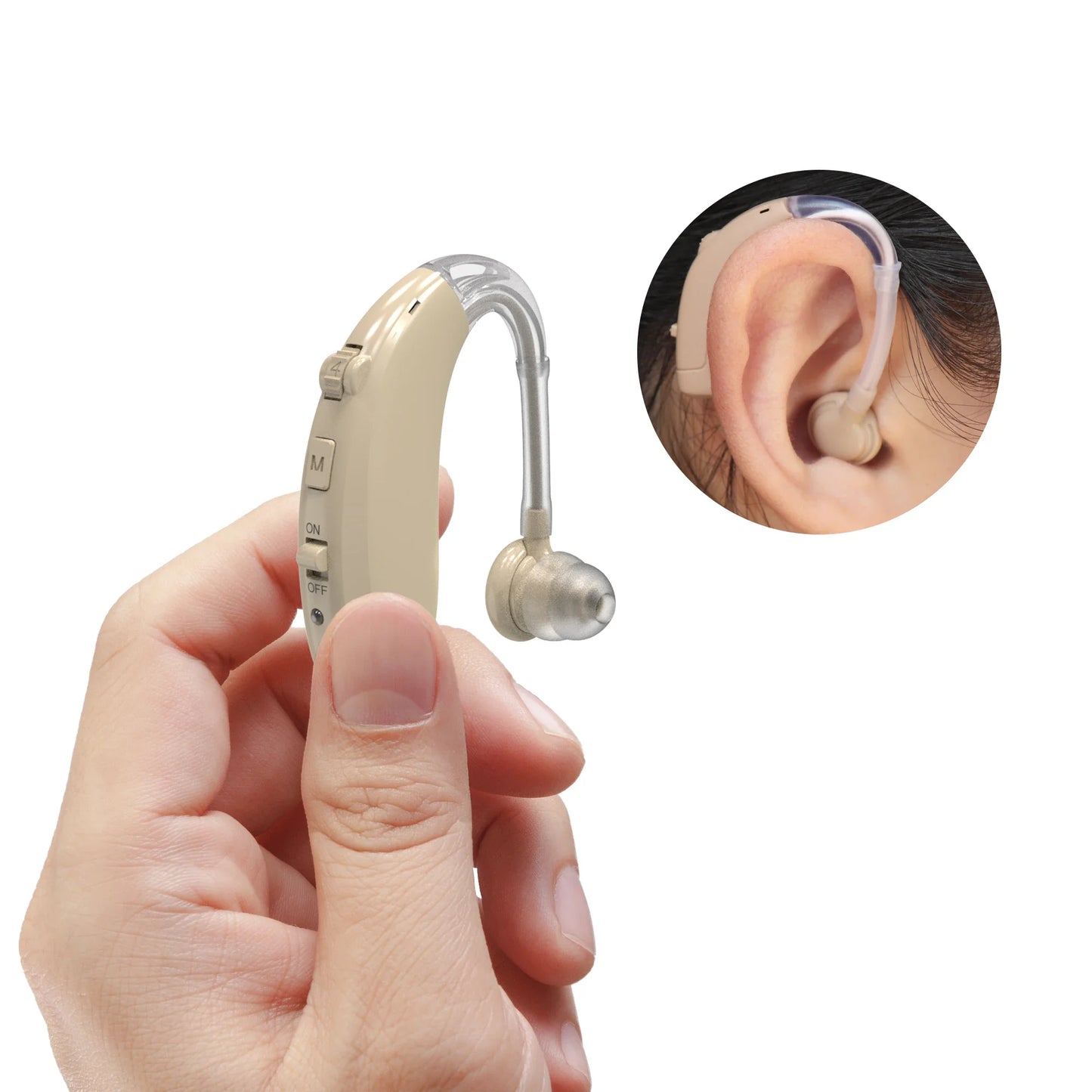 New Best Rechargeable Bluetooth ear Hearing Aid Adjustable Tone Sound Amplifier Portable Deaf Elderly digital BTE Hearing Aids
