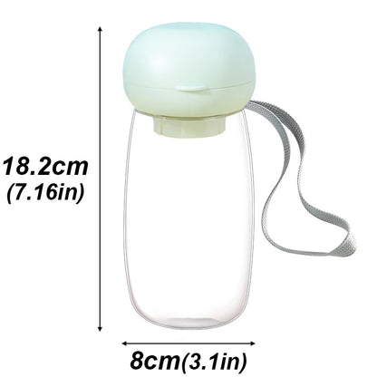 300/550ml Portable Food Grade Material Dog Cat Travel Pet Water Cup Feeding With Lanyard For Small Medium Cats Dogs Pet Supplies