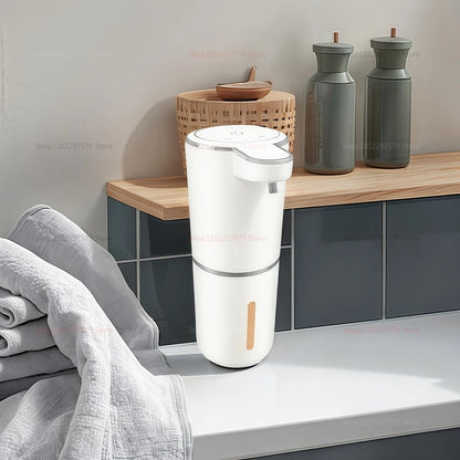 Automatic Touchless Soap Dispenser Wall Mount 4 Level Adjustable Pump Hand Soap for Bathroom Kitchen Sanitary