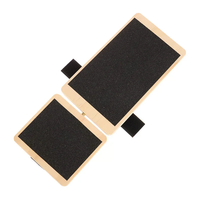Balance Board Training Device; Wooden Strengthener for Foot Stretch and Sprained Ankle Treatment