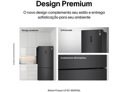 LG Frost Free Smart Black Refrigerator/Cooler-110V
