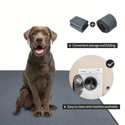Absorbent Pet Training Pad for Dogs & Cats - Reusable, Leak-Proof Design with Non-Slip Backing for Puppy Potty Training an