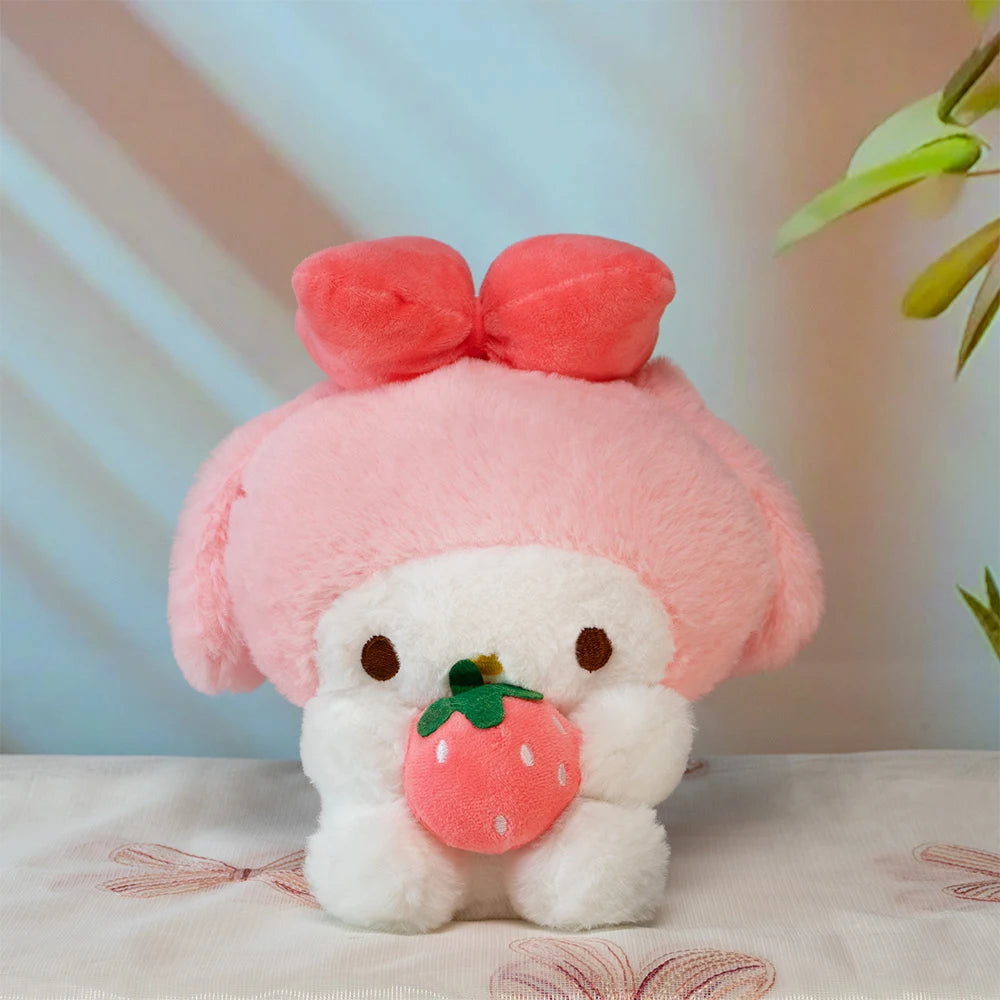 Sanrio  Anime Kawaii My melody Plush Toys Dolls Stuffed Plushy Cute Cartoon Doll Children's toy Birthday Gift For Kids Home Deco