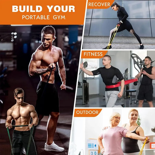 Resistance Bands, Pull Up Assistance Bands, Exercise Bands for Men and Women Home Fitness, Body Stretching, Strength Training Merit Sell