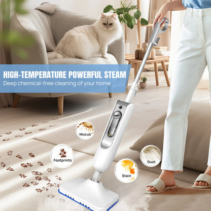 Steam Mop&Detachable Steam Cleaner,1500W Powerful Floor Steamer,Removes up to99.9%of Bacteria andViruses,for Carpet Clean,400ml - Merit Sell