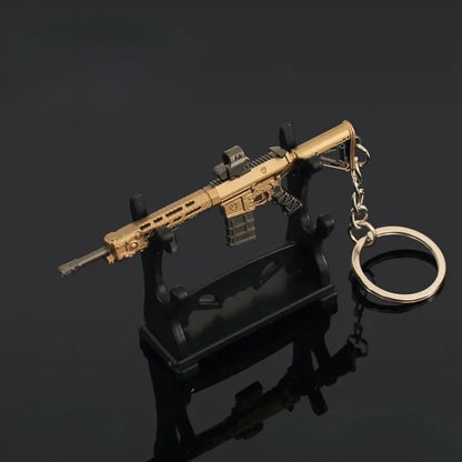 9cm Arena Breakout Mini M110 Periphery Weapon Keychains Model Alloy Pendant  Prop Collection Birthday Gifts Accessories Toy Boys