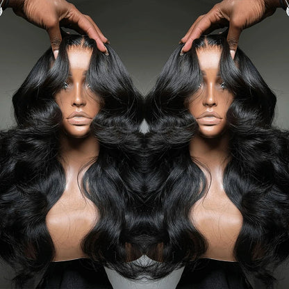 Body Wave Glueless Wig Human Hair Wig  40 inch 13x6 Lace Frontal Wig 360 Full Lace Wigs of Women Pre cut Lace Water Wave Wigs