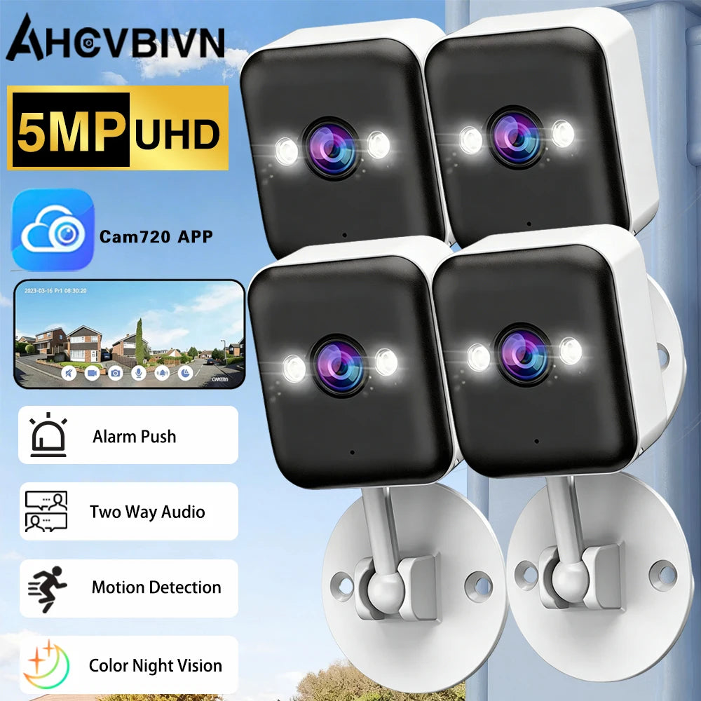 Cam720 5MP Mini Cube Camera Wifi Indoor Two Way Audio Human Detection Home Baby Pet Monitoring Night Vision CCTV Security IP Cam