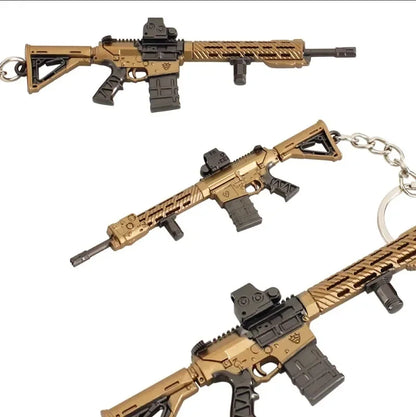 9cm Arena Breakout Mini M110 Periphery Weapon Keychains Model Alloy Pendant  Prop Collection Birthday Gifts Accessories Toy Boys