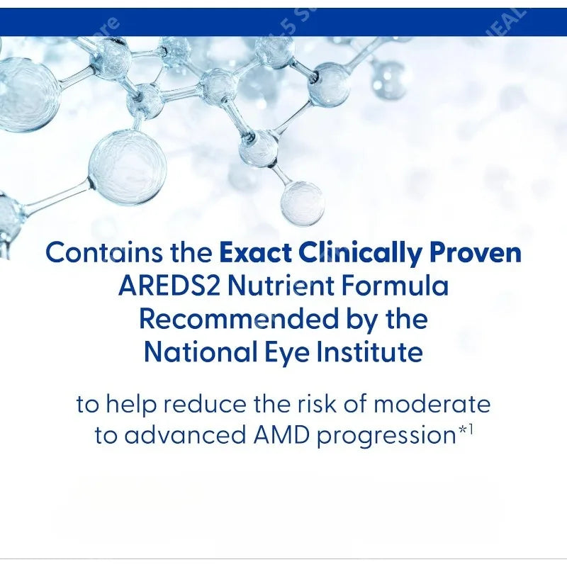 AREDS 2 Eye Vitamins Lutein and Zeaxanthin Supplement with Vitamin C, Vitamin E, Zinc, and Copper, 120 Softgels (Minigels)