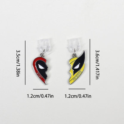 Mobile Phone Dust Plug Pendant Accessories Decorations For Iphone For Samsung For Xiaomi Deadpool Wolverine Cospay Best Friends