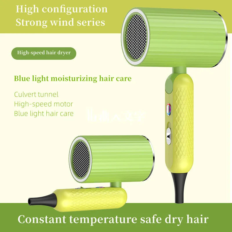 New Folding Hair Dryer with High Power, Fast Drying, Blue Light Ion Silence, Convenient Travel, Hair Dryer for Home Use