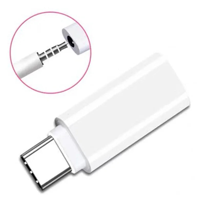 1-5PCS USB Type-C To 3.5mm Headphone Adapter 3 5 Mm Jack Adapter USB-C OTG for Huawei Honor Redmi Xiaomi 3 5 AUX Cable Adapter