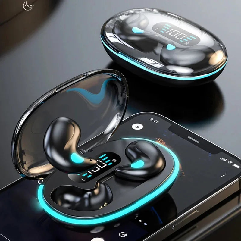 Bluetooth Wireless Headphones X55 Earbuds Ear Hooks Bluetooth Earphones Bass Noise Reduction Earbuds HiFi Stereo Headsets