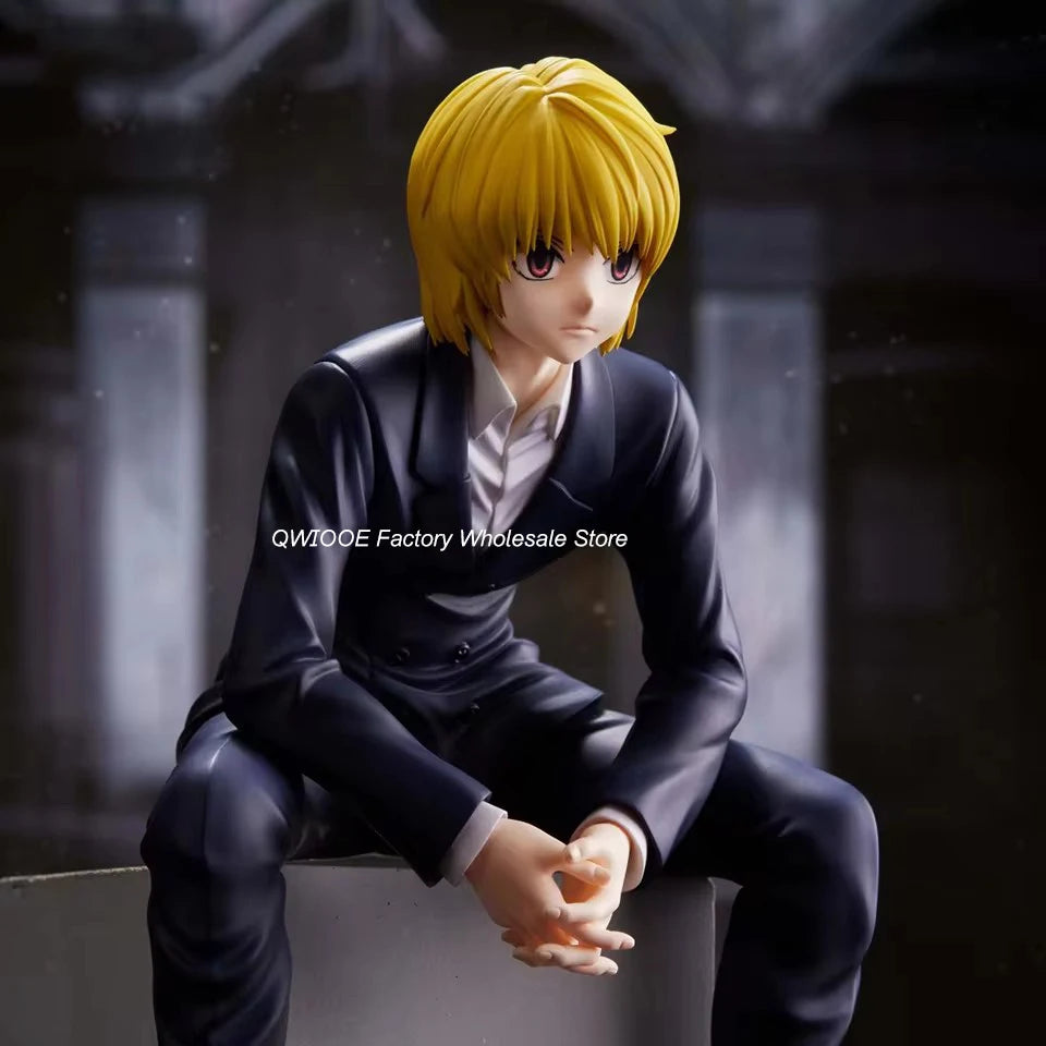 Original Genuine FURYU Hunter Hunter 14cm Kurapika Noodle Stopper PVC Anime Action Figure Toys Collection Model Gift Wholesale