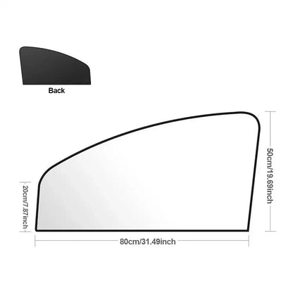 Magnet Car Side Window Curtain Privacy Curtains for Car Sun Shade Summer Sunshades UV Reflection Front/Back Window