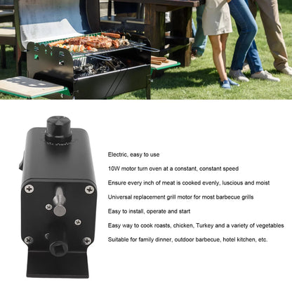 Barbecue Rotisserie Motor 5V-12V Adjustable Speed High Torsion BBQ Grill with USB Cable for Camping And Kitchen