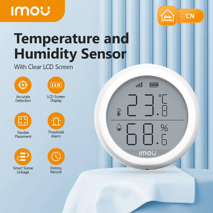 IMOU Zigbee 3.0 temperature and humidity sensor with LCD screen, model IOT-ZTM1-EU